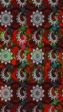 Renkli Bahar Teması eskiz kalıbı. Çocuk stili. Çiçekli eskiz arkaplanı. Düz Çiçek Elementleri Tasarımı.