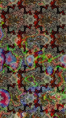 Çizim raster deseni. Güzel kumaş deseni. Çiçek arka planı.