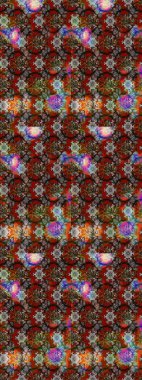 Renkli Bahar Teması eskiz kalıbı. Kahverengi ve gri renkli çiçekler. Çiçek desenli eskiz. Düz Çiçek Elementleri Tasarım Raster illüstrasyonu.