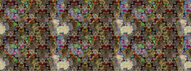 Yazdır. Düz Çiçek Elementleri Tasarımı. Güzel kumaş deseni. Güzel eskiz şekli. Raster çiçekli arka plan. Renkli Yaz Teması çizim şablonu.