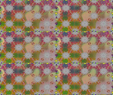 Beautiful pattern for decoration and design. Exquisite pattern of watercolor sketches of the flower. Vintage. Watercolor seamless pattern. Trendy print. Raster illustration.