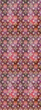 Kahverengi ve nötr renklerde çiçekler. Hediye ambalaj kağıdı, tebrik kartları, posterler ve pankart tasarımı. Raster düz çiçek çizim deseni.