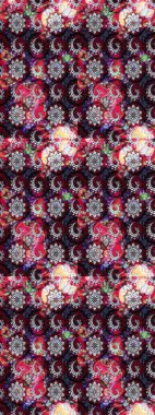 Düz Çiçek Elementleri Tasarımı. Çiçeksel fantezi tasarımı ve parlak bir arka plan çizimi. Renkli Bahar Teması çizim şablonu.