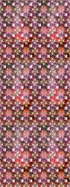 Kahverengi ve nötr renklerde çiçekler. Hediye ambalaj kağıdı, tebrik kartları, posterler ve pankart tasarımı. Raster düz çiçek çizim deseni.