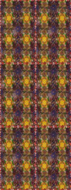 Küçük kahverengi, menekşe rengi ve çiçeklerle oldukça eski bir besin torbası deseni. Millefleur 'lar. Tekstil, kumaş, kapaklar, duvar kağıtları, baskı, naylon, yapıştırma, örgü, dekupaj için çiçeksiz arkaplan.