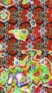 Gri ve nötr renkli şirin çiçek desenleri. Raster Modaya uygun kumaş deseni. Düz Çiçek Elementleri Tasarımı. Renkli Bahar Teması çizim şablonu.