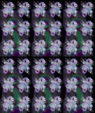 Çocuk stili. Düz Çiçek Elementleri Tasarımı. Çiçekli eskiz arkaplanı. Renkli Bahar Teması çizim şablonu.