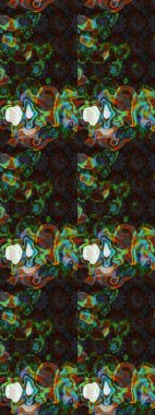 Robot resim. Gri ve kahverengi renkli çiçekler. Şirin çiçek elementleri. Raster illüstrasyonu.