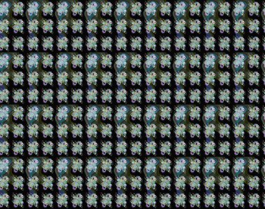 Düz Çiçek Elementleri Tasarımı. Renkli Yaz Temalı eskiz kalıbı. Güzel kumaş deseni. Raster illüstrasyonunda çiçek deseni çizimi.