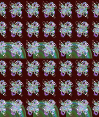 Moda baskısı. Çiçeğin suluboya çizimlerinin mükemmel deseni. Suluboya çizim kalıbı. Eski model. Dekorasyon ve tasarım için güzel desen.