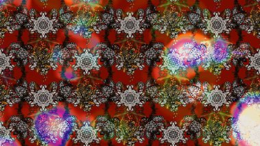 Raster illüstrasyonundaki çiçek desenli çizim. Düz Çiçek Elementleri Tasarımı. Süslü kumaş deseni. Renkli Bahar Teması çizim şablonu.