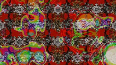 Dekorasyon ve tasarım için güzel bir desen. Suluboya çizim kalıbı. Eski model. Raster illüstrasyonu. Çiçeğin suluboya çizimlerinin mükemmel deseni. Moda yazdırma.