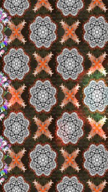 Renkli Bahar Teması eskiz kalıbı. Düz Çiçek Elementleri Tasarımı. Güzel çiçek deseni. Gri ve kahverengi renkte çiçekler.