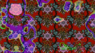 Raster Güzel kumaş deseni. Çiçek arkaplan ile soyut zarafet çizim deseni.