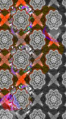 Egzotik çiçekler, gri ve kahverengi renkler üzerine botanik, parlak, klasik bir doğa. Klasik tropikal doğal elementlerin suluboya seti. Raster illüstrasyonu.