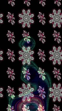 Elle boyanmış suluboya resim çizimleri, çiçekler ve bitkiler. Siyah ve gri renkte çiçekler.