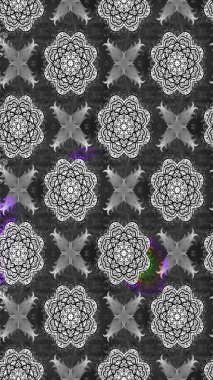 Elle çizilmiş sonbahar çiçeği deseni. Renkli gri ve siyah çizim kalıpları. Tekstil ve kapak tasarımı için mükemmel. Gri ve siyah renkli çiçekler. Doodle tarzı.