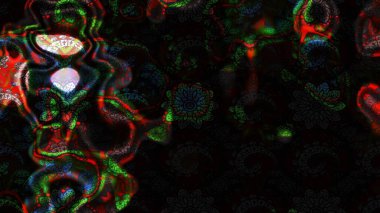 Çiçekli karalama şeklinde Raster çiçek deseni. Siyah ve gri renkli çiçekler. Nazik, sevimli çiçek arkaplanı..