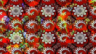 Güzel kumaş deseni. Hoş bir çiçek geçmişi var. Küçük bir çiçekte eskiz deseni. Raster illüstrasyonu.