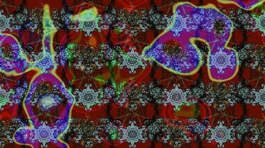 Modern stil dokusu. Çiçek desenli raster, kahverengi ve kırmızı çizgi grafik deseni soyut raster arkaplan.