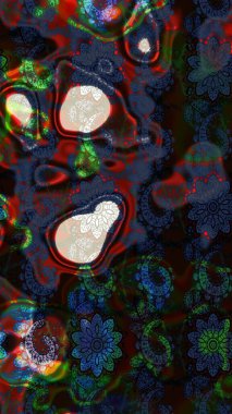 Yumuşak pamuk tasarımı. Raster 'ın taze dokusu. Yumuşak fayans. Klasik çiçek desenli. Paketleme, tekstil, duvar kağıdı için çiçek arkaplanı.