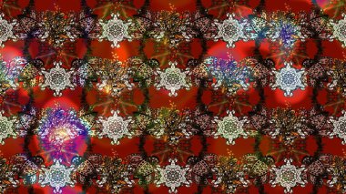 Çizim kalıbı. Organik motif arka planı. Raster illüstrasyonu. Ultraviyole kumaş deseni.