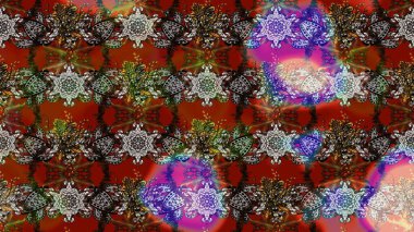 Desen, çizim, çiçek sınırı. Güzel, parlak, pürüzsüz kumaş, tuval. Kıvırcık, parlak örgü. Raster illüstrasyonu. Çiçek çelengi. Klasik eski arkaplan.