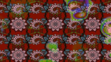 Simple cute pattern in small-scale flowers. Raster illustration. Floral sketch background for textile or book covers, manufacturing, wallpapers, print, gift wrap and scrapbooking.