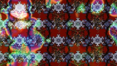 Kırmızı ve kahverengi renkte çiçekler. Düz Çiçek Elementleri Tasarımı. Sevimli çiçek raster deseni. Renk Bahar Teması eskiz şablonu.