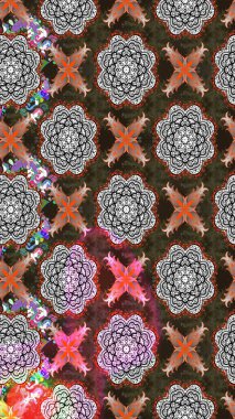 Düz Çiçek Elementleri Tasarımı. Yazdır. Raster çiçekli arka plan. Renkli Yaz Temalı eskiz kalıbı. Güzel kumaş deseni. Güzel çizim şekli..