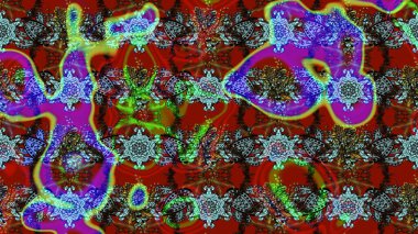 Düz Çiçek Elementleri Tasarımı. Çiçekli eskiz çizimi. Renkli Yaz Temalı eskiz kalıbı. Kırmızı ve kahverengi renkte çiçekler.