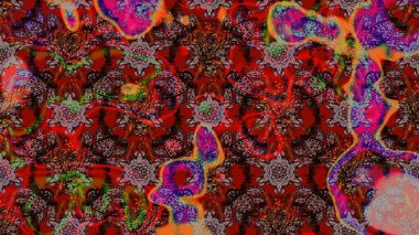 Tatil havası. Nazik romantik baskı. Bahar mevsimi. Raster güzel bir çiçek deseni çiziyor..