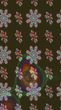 Raster. Güzel suluboya çiçekler, parlak resimler ilham verici ve kahverengi çiçek desenli eskiz arka planı..