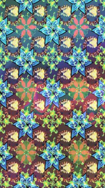 Düz Çiçek Elementleri Tasarımı. Renkli Yaz Temalı eskiz kalıbı. Çiçekli eskiz çizimi. Mavi ve kahverengi renkte çiçekler.