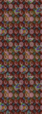 Kahverengi ve gri renkli çiçekler. Raster güzel bir çiçek deseni çizmiş. Bahar mevsimi. Tatil havası. Nazik romantik baskı.