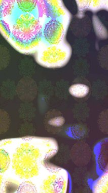 Gri yapraklı yabani çiçekler. Raster illüstrasyonu. Eskiz arkaplan modeli. Suluboya, elle çizilmiş.