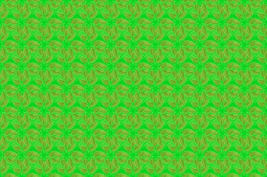 Kusursuz Renksiz Bahar Temalı Kusursuz Arkaplan. Hoş renklerde çiçekler. Düz Çiçek Elementleri Tasarımı. Sevimli çiçek raster deseni.