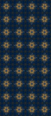 Klasik raster altın desenli. Çiçek süsü kumaş deseni, cam, çiçek desenli metal sarı, mavi ve kahverengi altın elementli..