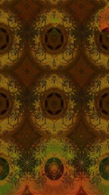 Kahverengi renkte güzel çiçekler, suluboya desenli, duvar kağıdı, kart ya da kumaş için fayanslı eskizler. Raster..