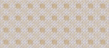 Altın elementlerle beyaz ve kahverengi renklerde altın desen. Klasik Raster altın desenini çiz. Geleneksel oryantasyon süsü. Klasik vintage arkaplan.