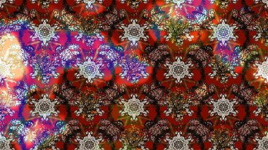 Tekstil, tebrik kartı, boyama kitabı, telefon kılıfı baskısı için kullanılabilir. Etnik Mandala süsü. Raster Henna dövme stili. Hint çiçekli desenli şal desenli..