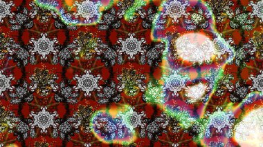 Raster suluboya çiçek deseni, narin çiçekler, gri ve kahverengi çiçekler, tebrik kartı şablonu. Güzel kumaş deseni.