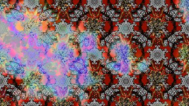 Hediye ambalaj kağıdı, tebrik kartları, posterler ve pankart tasarımı. Gri ve kahverengi renkli çiçekler. Raster düz çiçek çizim deseni.