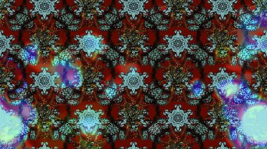 Küçük çiçekli şirin bir desen. Çiçek ve yapraklı çiçek deseni. Raster illüstrasyonu.