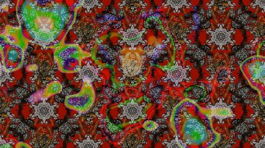 Çiçek tasarımı için inanılmaz bir kolaj cenneti tarzı. Çiçekli zambakların eskiz geçmişi. Parlak çiçekli kolaj çiçekleri gri ve kahverengi.