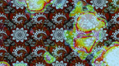 Renkli yeşil ve nötr çizim kalıbı. Elle çizilmiş sonbahar çiçeği deseni. Yeşil ve nötr renklerde çiçekler. Doodle tarzı. Tekstil ve kapak tasarımı için mükemmel.