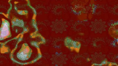 Yatak çarşafları, ceket, paket tasarımı, kumaş ve moda kavramları için tekstil baskısı. Çiçekleri, deniz kabukları, mandalaları ve suluboya efektleriyle donanma geçmişi. Çizim kalıbı etnik tasarım.