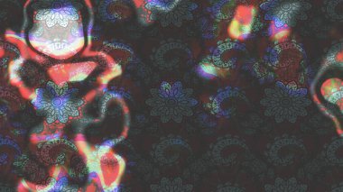 Manzaralı çiçek deseni. Sevgililer günü ve tebrik kartı konsepti için şık bir davetiye. Çiçek kompozisyonu, el boyası, hassas şablon. Üst görünüm, yumuşak kahverengi ve gri renk biçimi.