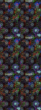 Raster - stok. Siyah ve gri çiçekli eskiz deseni, suluboya çiçek deseni, sevimli çiçek, duvar kağıdı, kart veya kumaş için fayanslı.