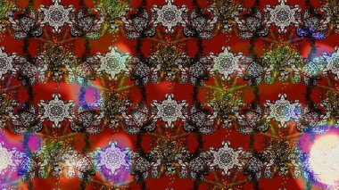 1950-1960 motifleri. El çizimi çiçek unsurları olan soyut çizim raster deseni. Retro tekstil tasarım koleksiyonu. Çiçekli ipek eşarp. Gri ve kahverengi Gri ve kahverengi.